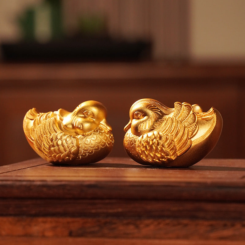 Golden Couple (A Pair of Mandarin Ducks)