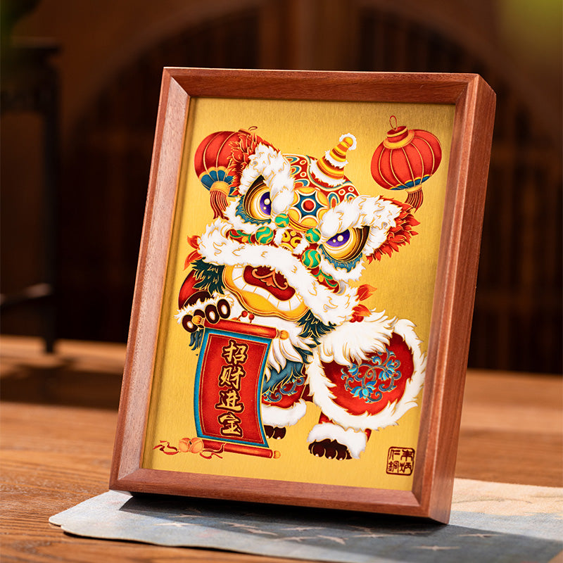 Desk Screen Lucky Lion Dance(ZBRT)