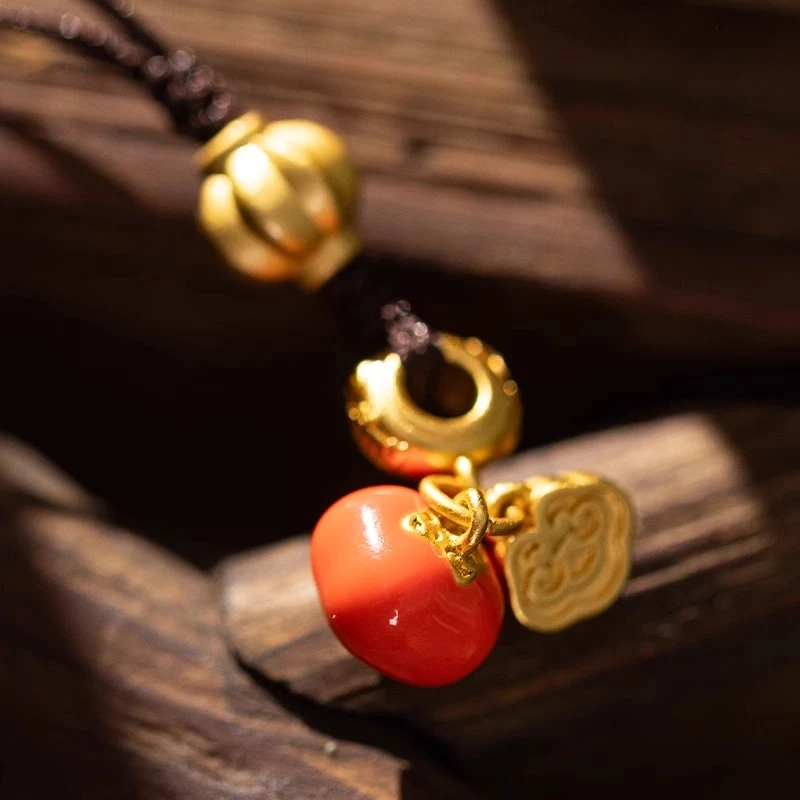 Luck-always-with-you Persimmon Pendant(ZBRT)