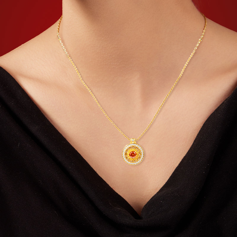 Sunflower Blooming Necklace