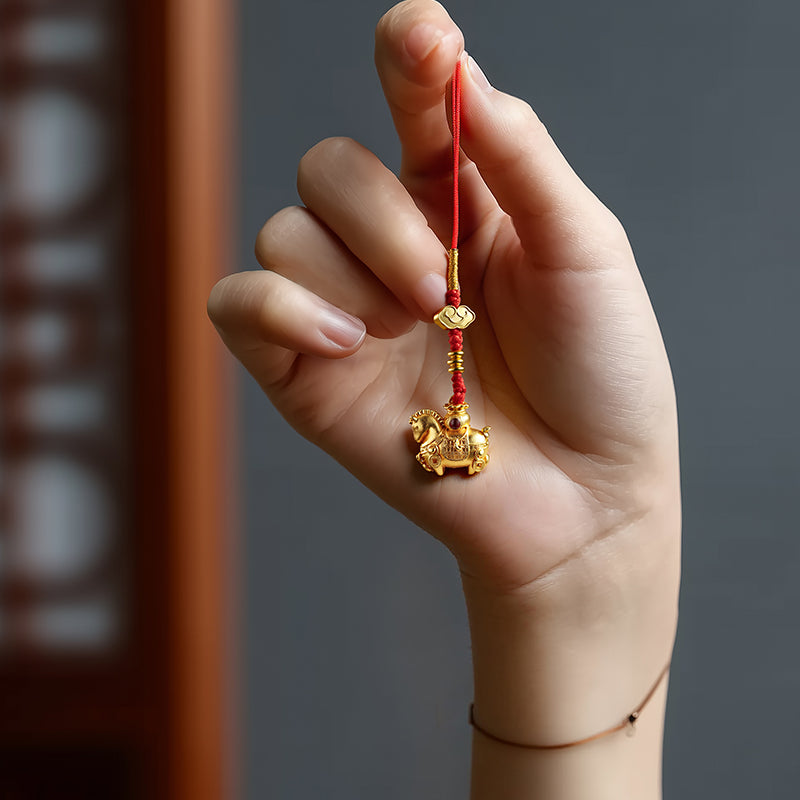 Wealth-On-Horse Phone Pendant